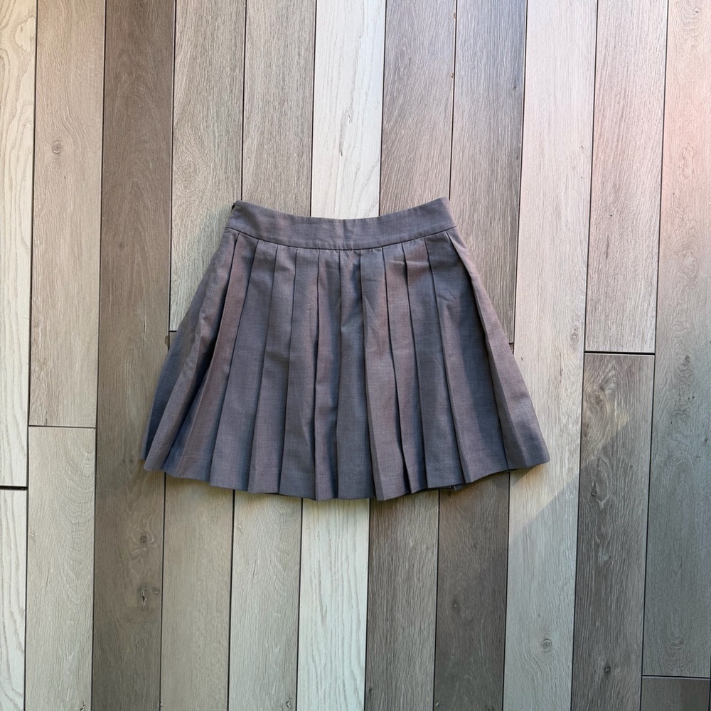 J.ING Grey Plated Mini Skirt